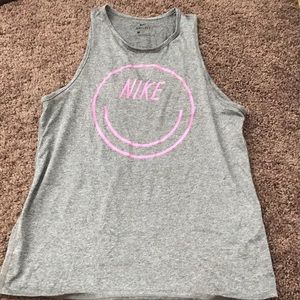 Gray Nike workout tanktop